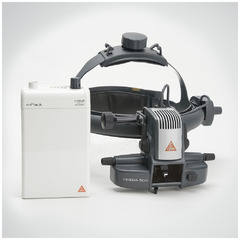 Непрямой офтальмоскоп OMEGA 500 с XHL освещением, карманный аккумулятор mPack